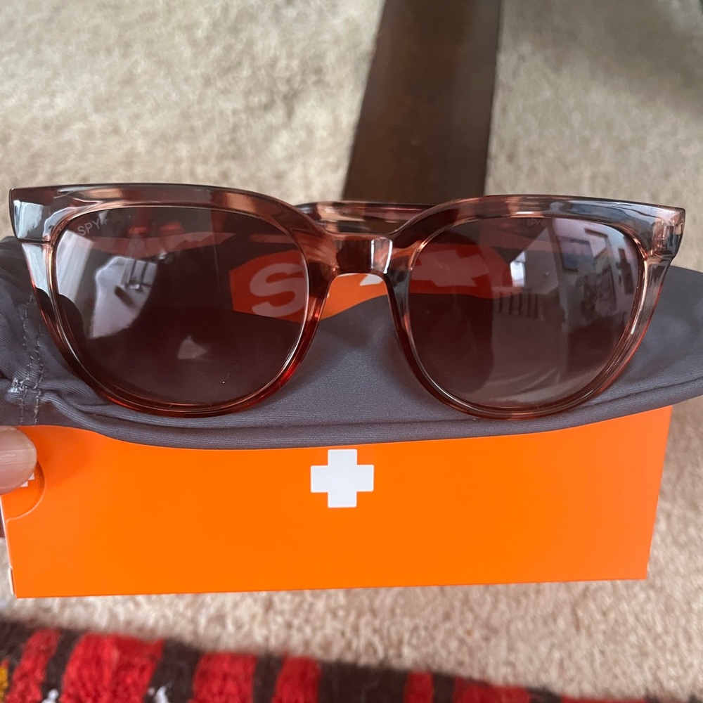 SPY Bronze Peach pink fade Sunglasses - Picture 2 of 4